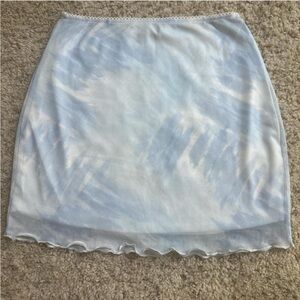 Pastel blue skirt
